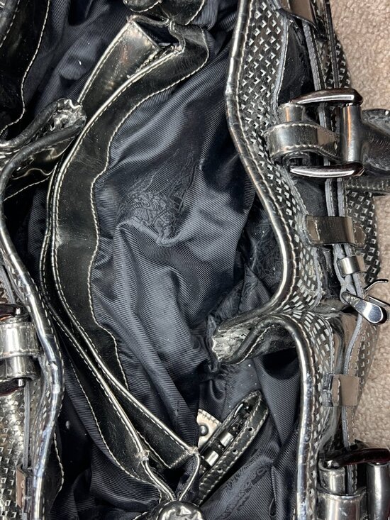 Authentic Silver Metallic Burberry Purse - Picture 3 of 4